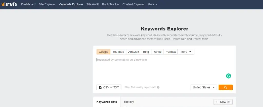Keywords Explorer - Ahrefs